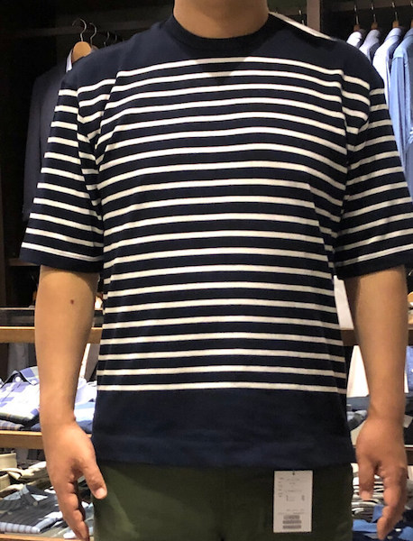 モテる男の１万円服装術２０２１０８１８／ネイビーボーダーTシャツ