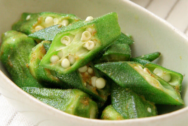 食薬-【健康ごはん】-オクラのカレー炒め